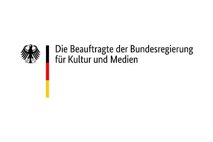 Der Bundesadler neben einer schematischen Deutschlandflagge.